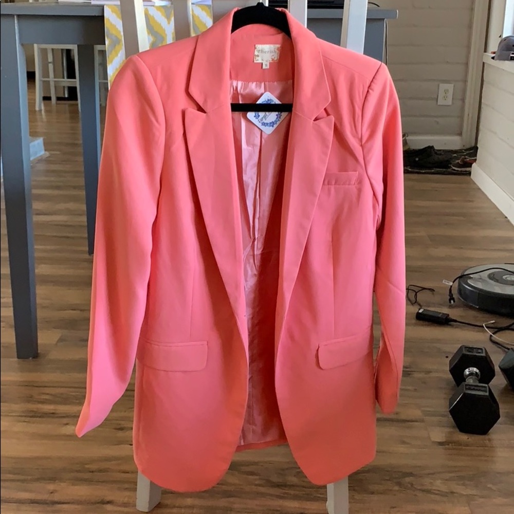 Peach/pink blazer NWT!!